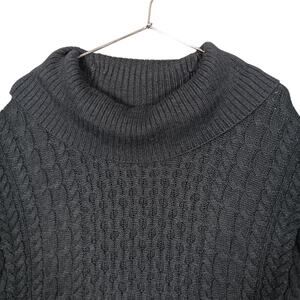 American Eagle Outfitters Knit Top Size XS Gray Cowl Neck Long Sleeve